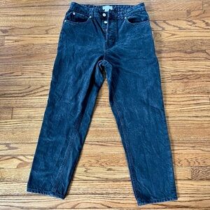 High Rise Black Denim Jeans